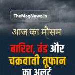 Weather Today India | उत्तर भारत में **चक्रवाती तूफान बारिश** के बाद तेज़ी से गिरते तापमान को दर्शाता मौसम मानचित्र और ठंडी हवाओं का **पूर्वानुमान**।